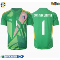 Maglie da calcio Italia Gianluigi Donnarumma #1 Portiere Seconda Maglia Europei 2024 Manica Corta